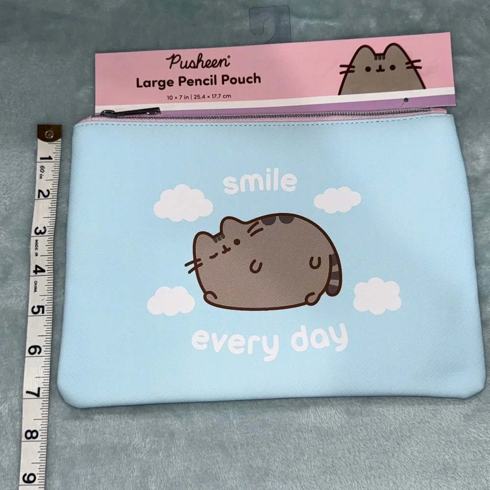 Pusheen Light Blue Smile Everyday Pencil Pouch